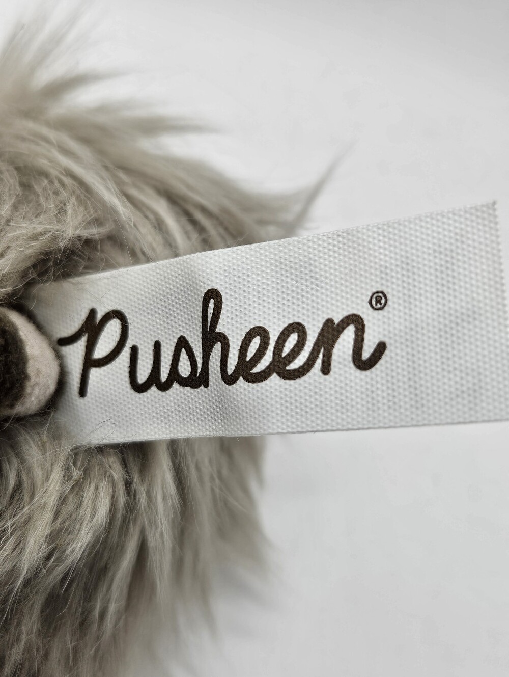 NWT Gund Pusheen Gray Pom-Pom Mini Plush Bag Clip - Picture 2 of 5